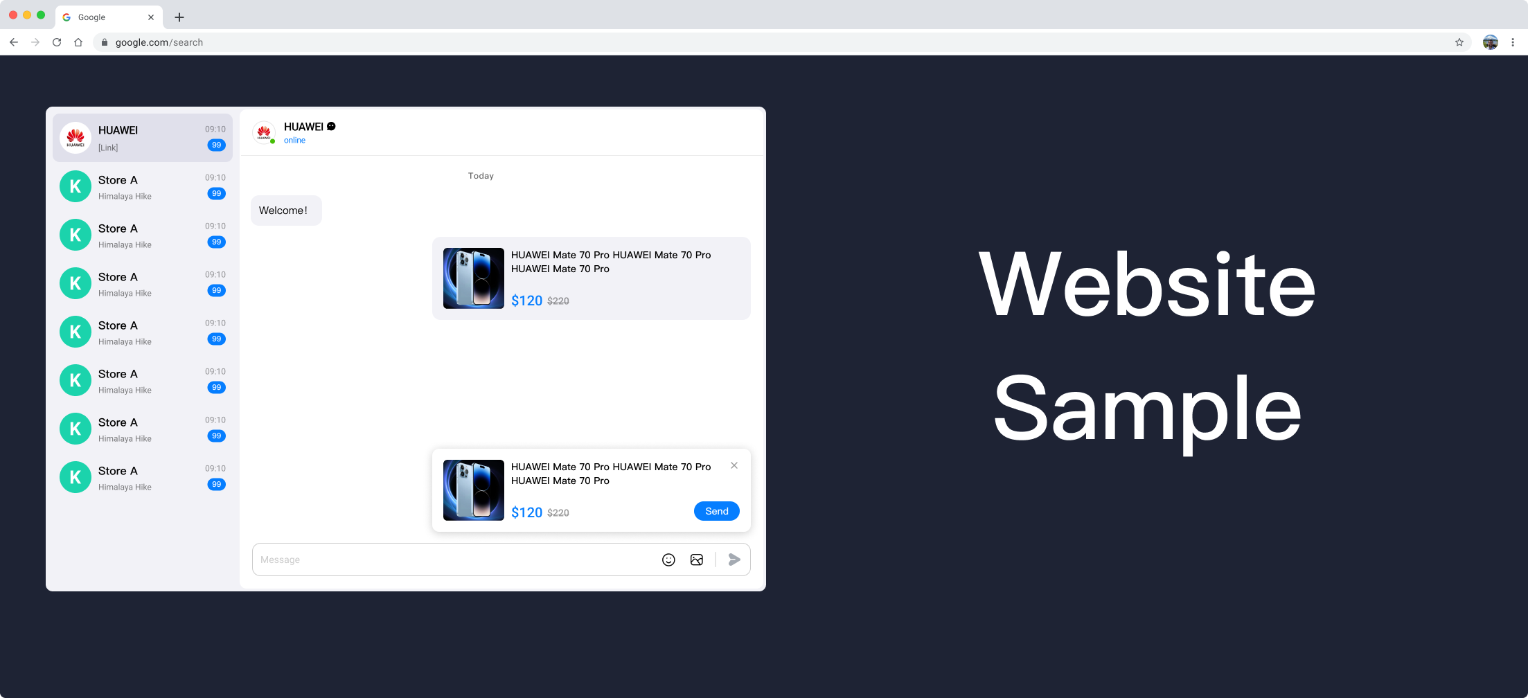 Inline Customer Service Effect